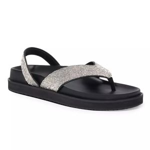 💎 SIMKHAI Talie Crystal-Embellished Platform Sandals Size 39 Size 9💎